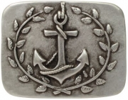 G�rtelschnalle Anker mit Lorbeerkranz 4,0 cm