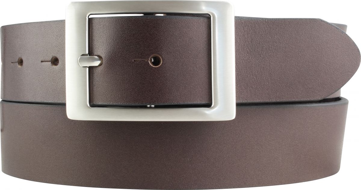 �berl�ngeng�rtel aus Vollrindleder mit Doppel-Schlie�e 4,0 cm