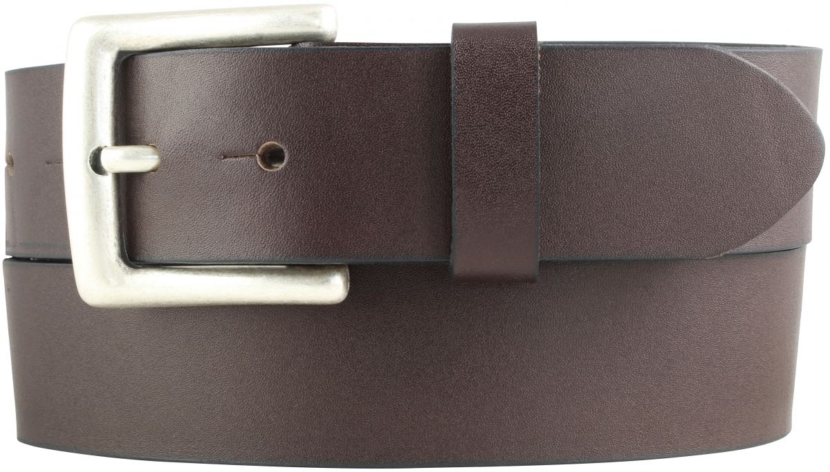 �berl�ngeng�rtel aus Vollrindleder mit altsilberner G�rtelschnalle 4,0 cm