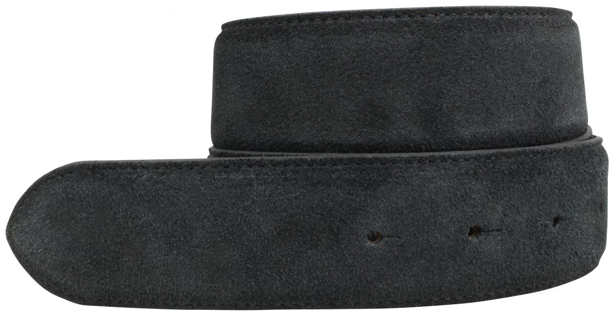Wechselg�rtel aus Veloursleder ohne Schlie�e 4,0 cm