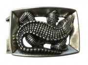 G�rtelschnalle Kroko gerahmt 2,5cm