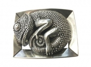G�rtelschnalle Kroko Cham�leon gerahmt 2,5cm
