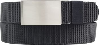 Gürtel stufenlos verstellbar vegan 3,5cm Schwarz