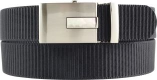 Gürtel stufenlos verstellbar vegan 3,5cm Schwarz