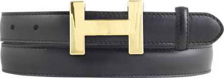 Damen-Gürtel Horus aus Vollrindleder bombiert 2,5 cm Gold Schwarz