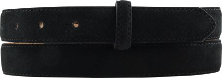 Gürtel aus Veloursleder ohne Schließe 2,5 cm Schwarz