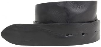G�rtel aus Vollrindleder im Used-Look ohne Schlie�e 3,5 cm Schwarz