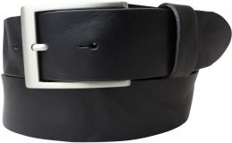 G�rtel aus Vollrindleder im Used-Look 3,5 cm Schwarz