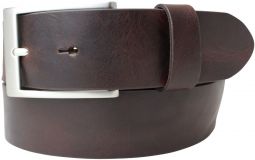 G�rtel aus Vollrindleder im Used-Look 3,5 cm Chocolate