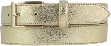 Gürtel in Metall-Optik Gold 3,0 cm Gold