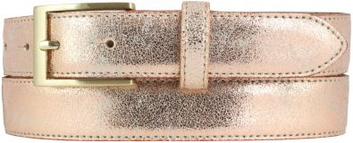 Gürtel in Metall-Optik Gold 3,0 cm Roségold