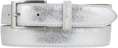 Gürtel in Metall-Optik 3,0 cm Silber