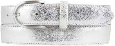 Kindergürtel in Metall-Optik 3,0 cm Silber