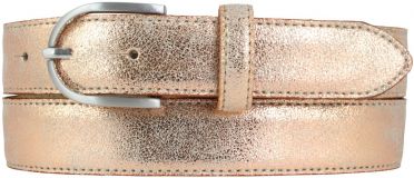Kindergürtel in Metall-Optik 3,0 cm Roségold