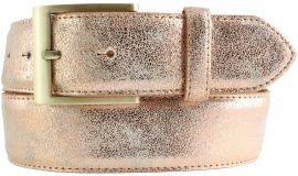 Gürtel in Metall-Optik Gold 4,0 cm Roségold