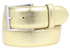Herren-G�rtel in Metall-Optik 4,0 cm Gold