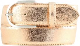 Damengürtel in Metall-Optik 4,0 cm Roségold