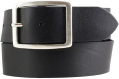 Gürtel aus Vollrindleder mit Doppel-Schnalle 4,5 cm Schwarz