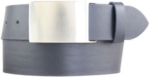 Gürtel aus Vollrindleder mit Koppelschließe 4,5 cm Marine