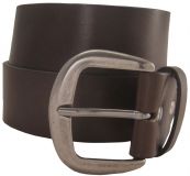 Jeansg�rtel aus Vollrindleder 4,5 cm Braun