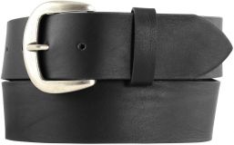 Jeansg�rtel aus Vollrindleder 4,5 cm Schwarz