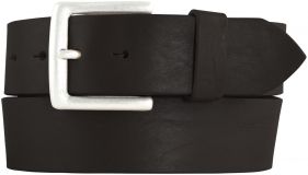Gürtel aus Vollrindleder 4,5 cm Schwarz