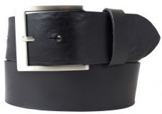 Gürtel aus Vollrindleder 4,5 cm Schwarz