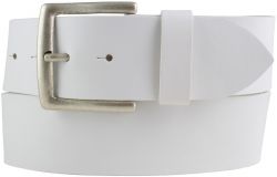 Gürtel aus Vollrindleder 5,0 cm Weiß