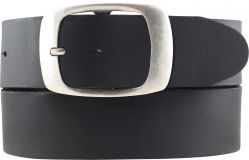 Gürtel aus Vollbüffelleder 5,0 cm Schwarz