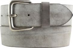 Gürtel aus weichem Vollrindleder 5,0 cm Dunkelgrau