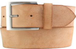Gürtel aus weichem Vollrindleder 5,0 cm Tabac