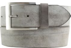 Gürtel aus weichem Vollrindleder 5,0 cm Dunkelgrau