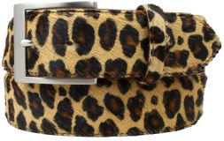 Felll-G�rtel mit Edelstahl-G�rtelschnalle 4,0 cm Leo