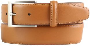 Anzugg�rtel aus Vollrindleder 3,5 cm Tabac