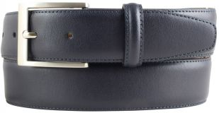Anzugg�rtel aus Vollrindleder 3,5 cm Marine