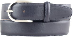 Damengürtel mit Steppnaht 3,5 cm Marine