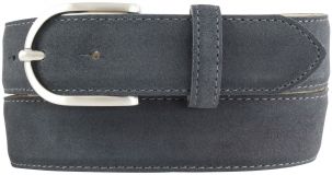 Damengürtel aus Veloursleder 3,5 cm Anthrazit
