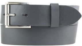 Gürtel mit Rollenschnalle aus Vollrindleder 4,0 cm Dunkelgrau