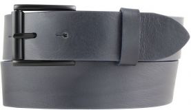 Gürtel mit Rollenschnalle aus Vollrindleder 4,0 cm Marine