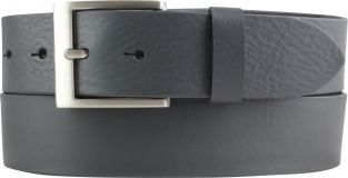 Gürtel aus Vollrindleder 4,0 cm Dunkelgrau