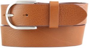 Damengürtel aus Vollrindleder 4,0 cm Tabac