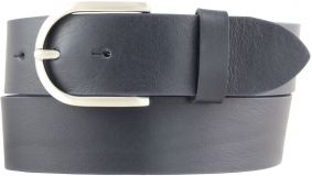 Damengürtel aus Vollrindleder 4,0 cm Marine