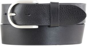 Damengürtel aus Vollrindleder 4,0 cm Schwarz