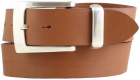 Designer-Gürtel aus Vollrindleder 4,0 cm Tabac