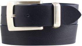 Designer-Gürtel aus Vollrindleder 4,0 cm Marine