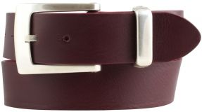 Designer-Gürtel aus Vollrindleder 4,0 cm Bordeaux