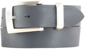 Designer-Gürtel aus Vollrindleder 4,0 cm Dunkelgrau