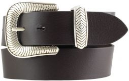 Designer-Gürtel aus Vollrindleder 4,0 cm Braun