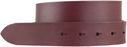 Gürtel aus Vollrindleder ohne Schließe 3.5 cm Bordeaux
