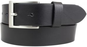 Gürtel aus Vollrindleder 3,5 cm Schwarz